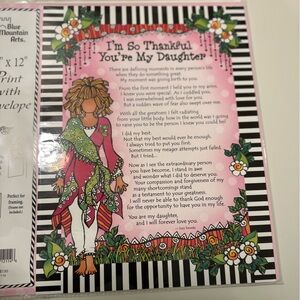 New and in packaging Colorful Daughter Appreciation Art Print